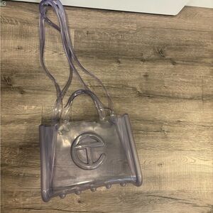 Telfar Purple Transparent Tote Bag Medium